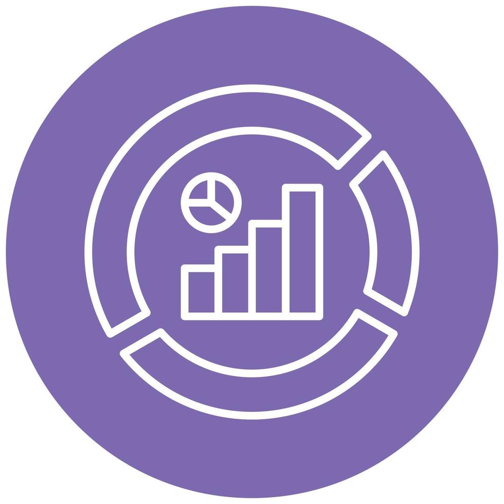 Data Segmentation Icon Style vector