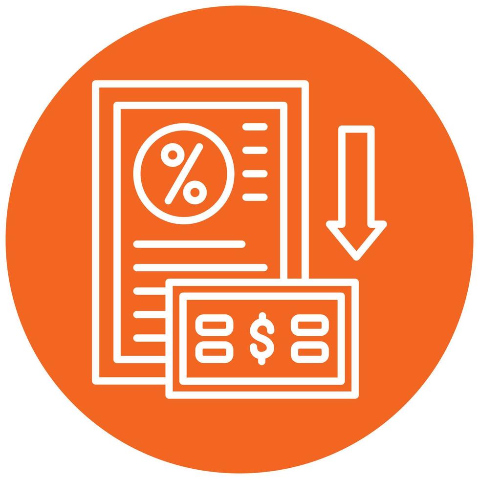 Down Payment Icon Style vector