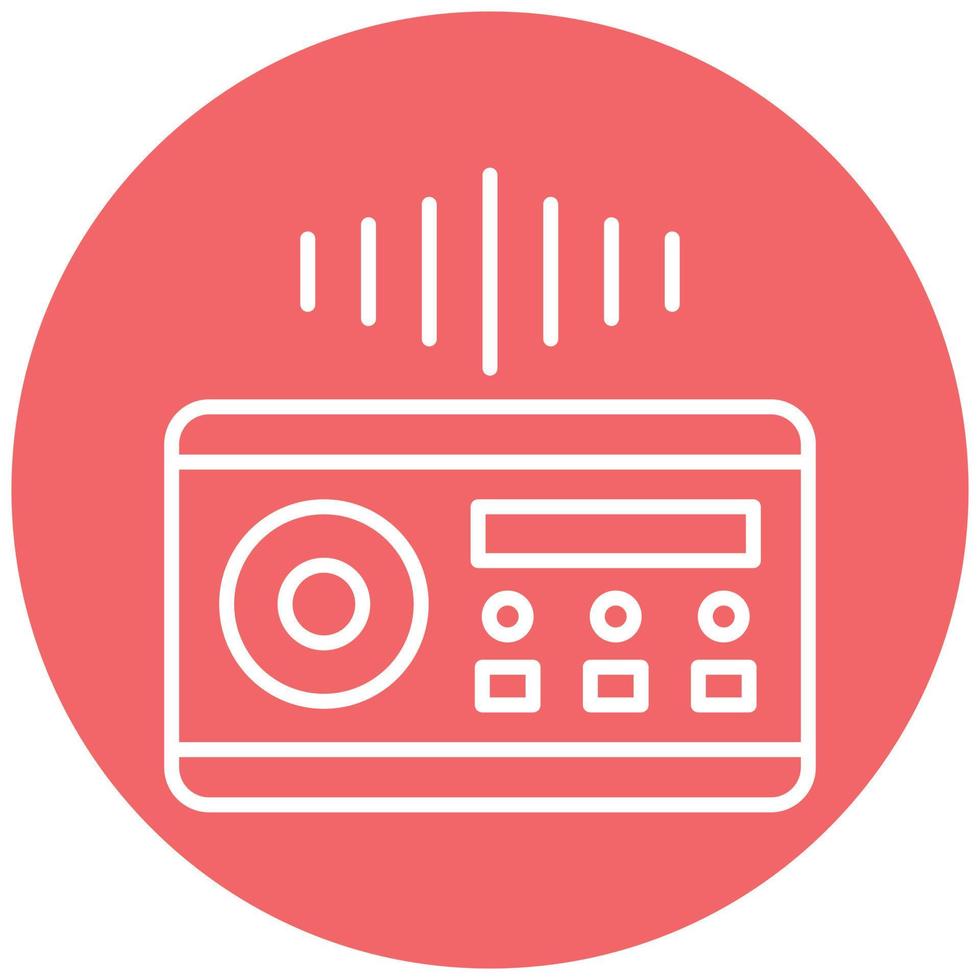 Audio System Icon Style vector