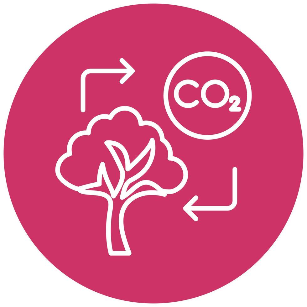 Carbon Footprint Icon Style vector