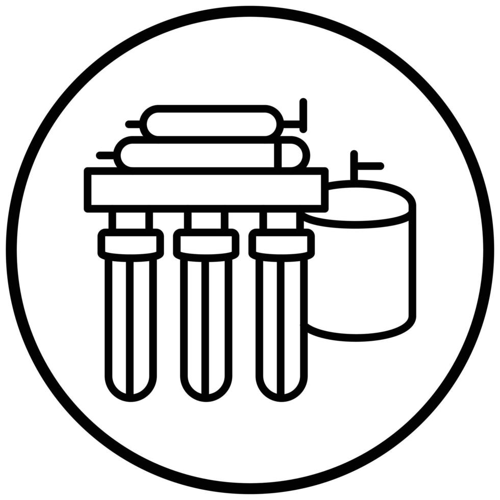 Water Filtration Icon Style vector