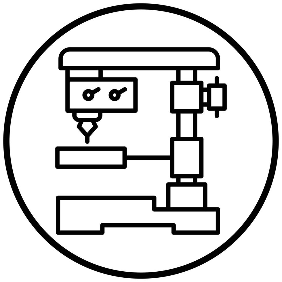 Automatic Drilling Icon Style vector