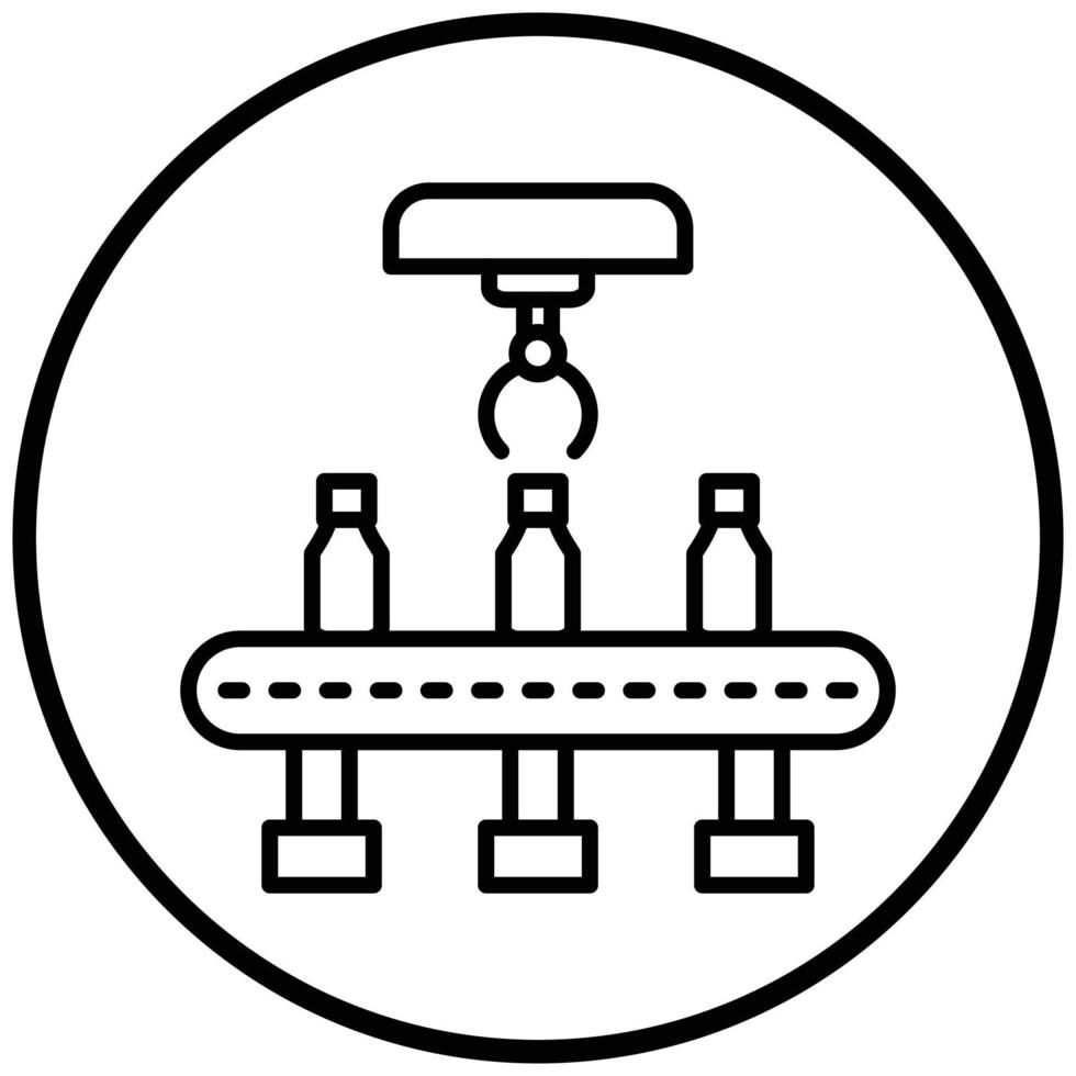 Food Conveyor Icon Style vector