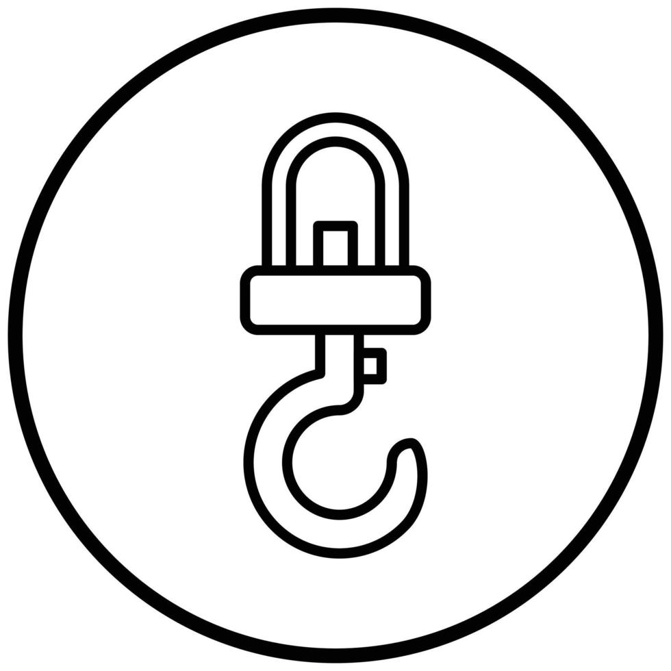 Industry Hook Icon Style vector