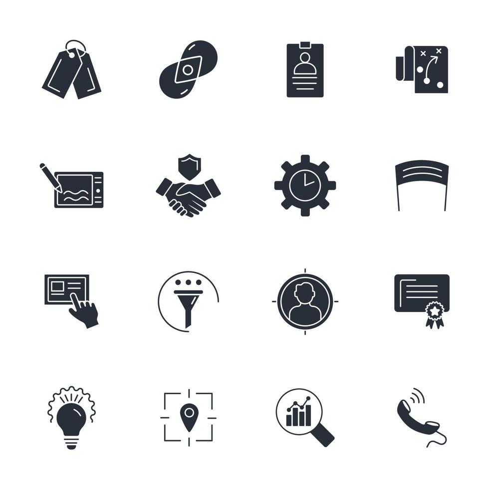 Branding icons set . Branding pack symbol vector elements for infographic web