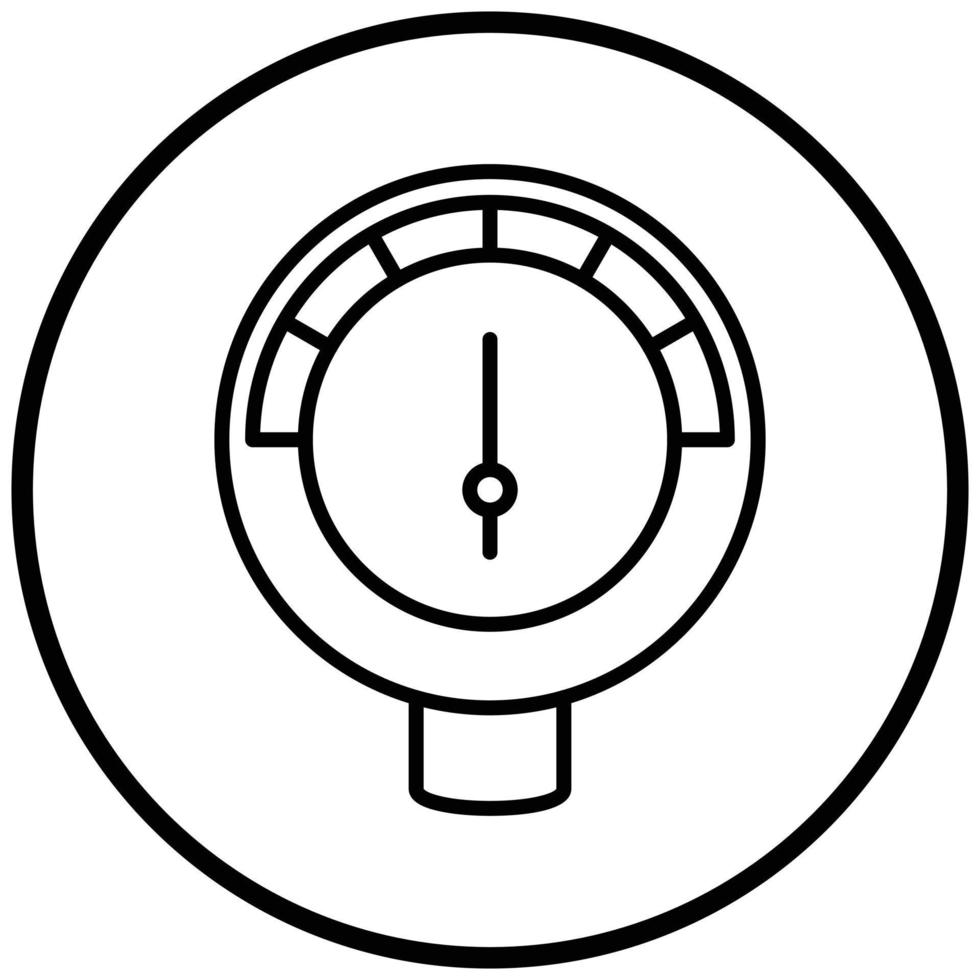 estilo de icono de calibre vector