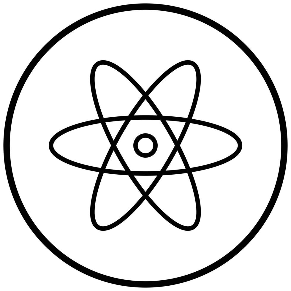 Atom Icon Style vector