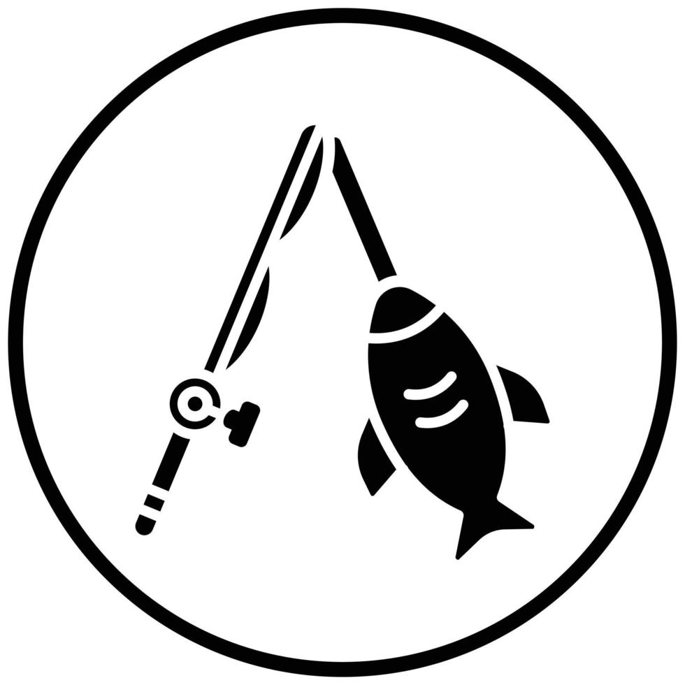 Big Game Fishing Icon Style vector