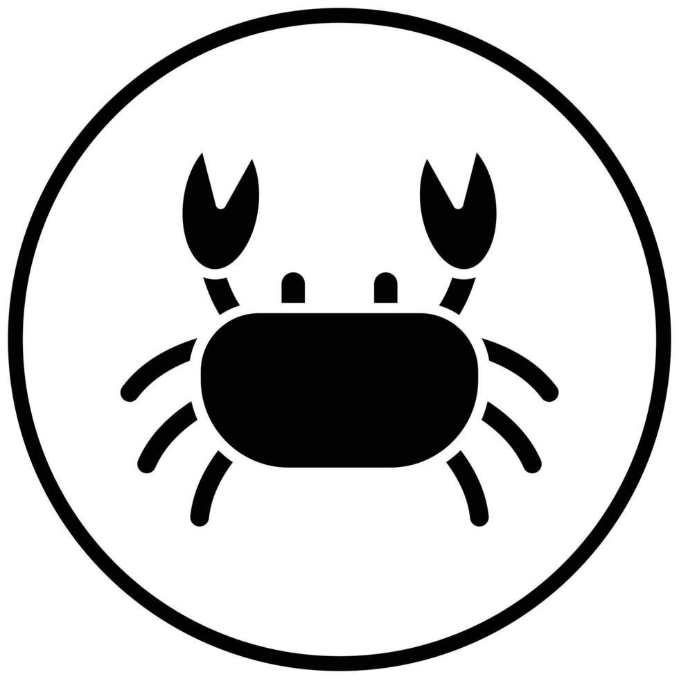 Crab Icon Style vector