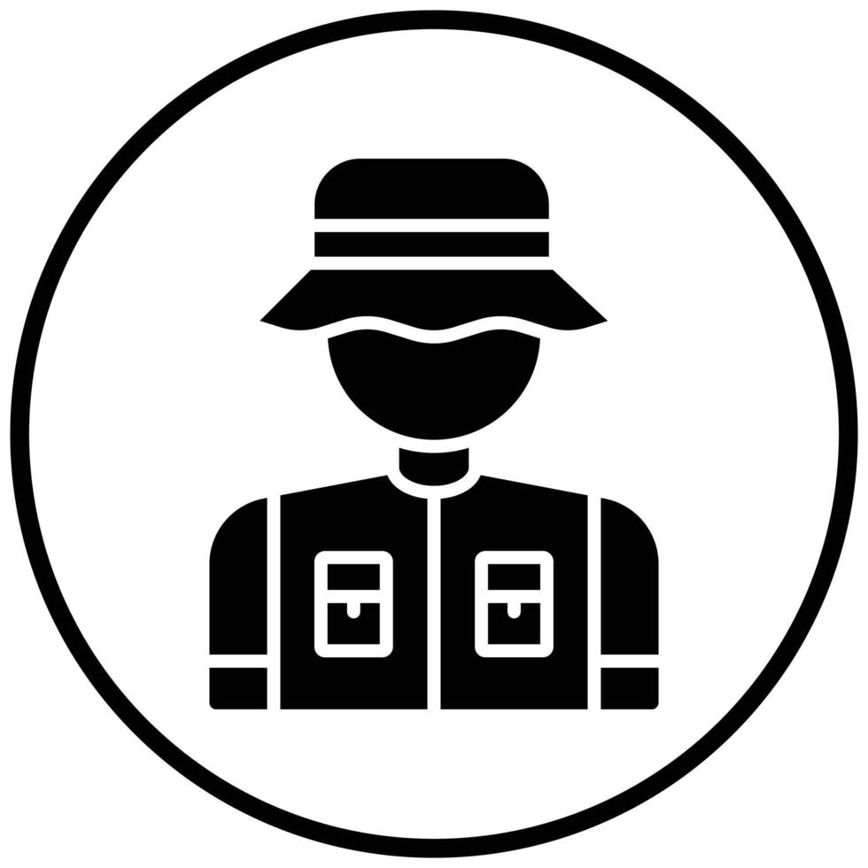 Fisherman Icon Style vector