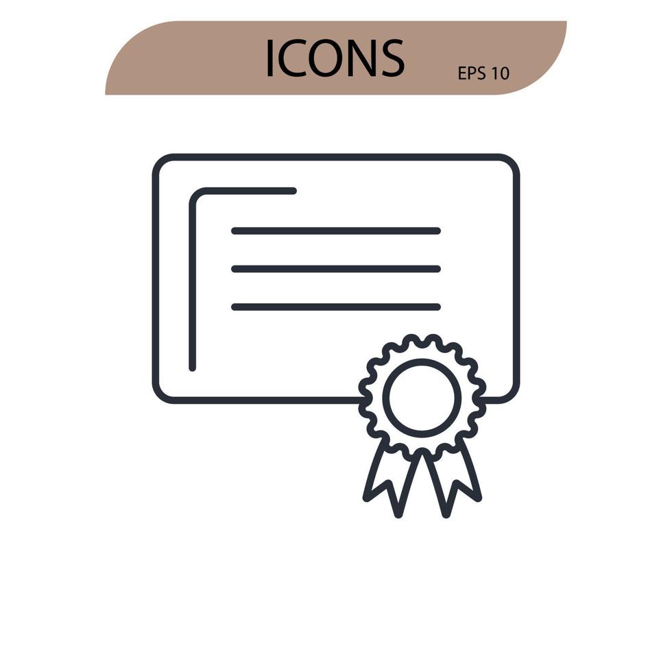 trade marking icons symbol vector elements for infographic web