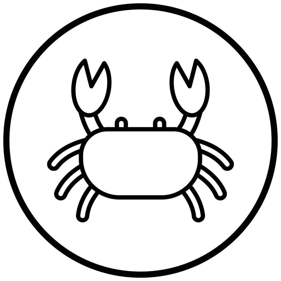 Crab Icon Style vector