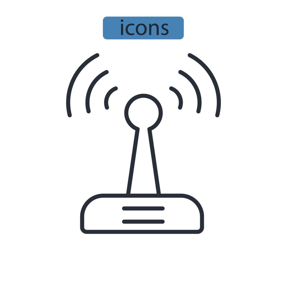 WIFI icons symbol vector elements for infographic web