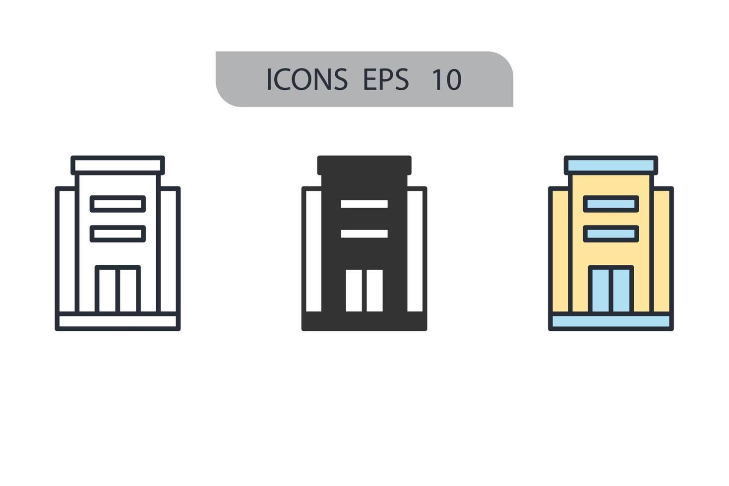 Hotel icons  symbol vector elements for infographic web