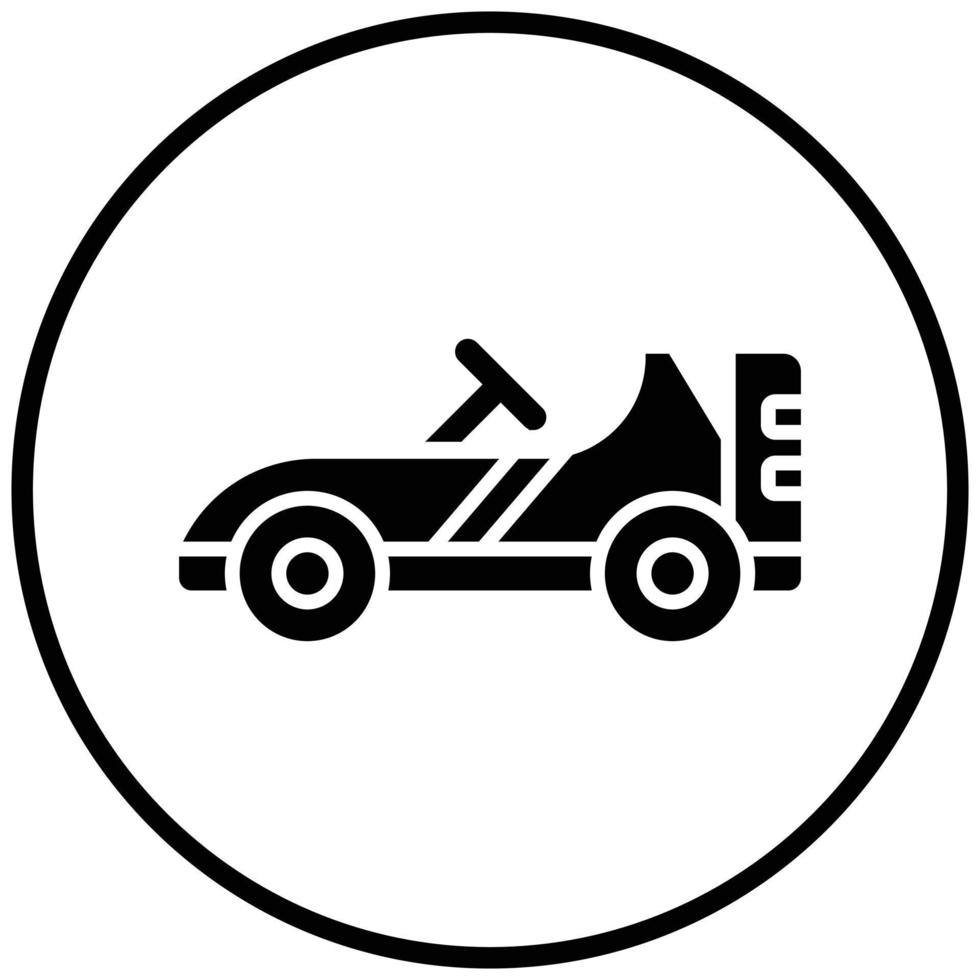 ir al estilo de icono de kart vector