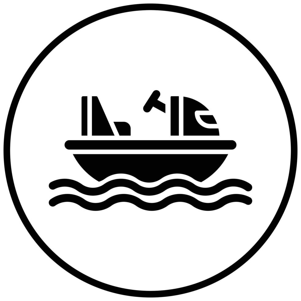 Bumper Boats Icon Style vector