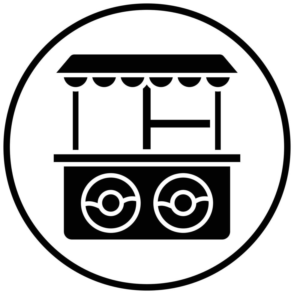 Donut Shop Icon Style vector