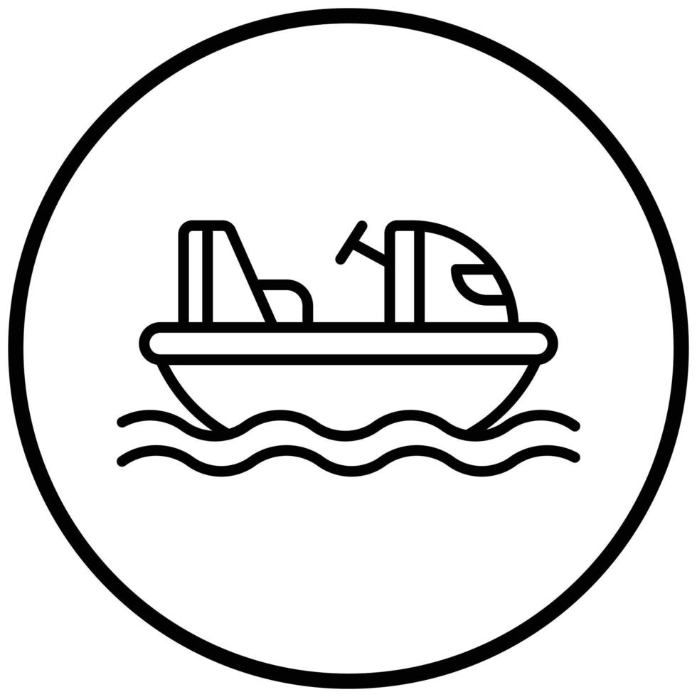 Bumper Boats Icon Style vector