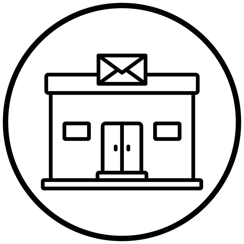 Post Office Icon Style vector