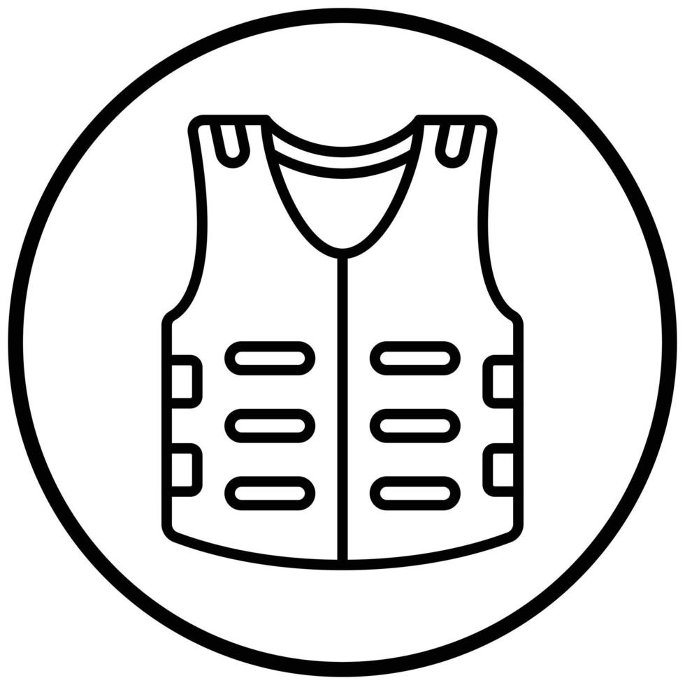 Body Armor Icon Style vector
