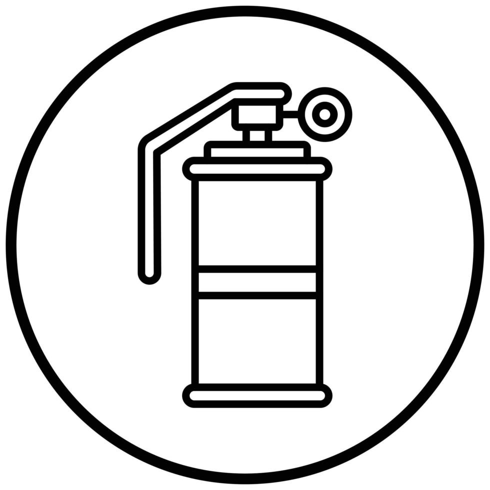 Smoke Grenade Icon Style vector