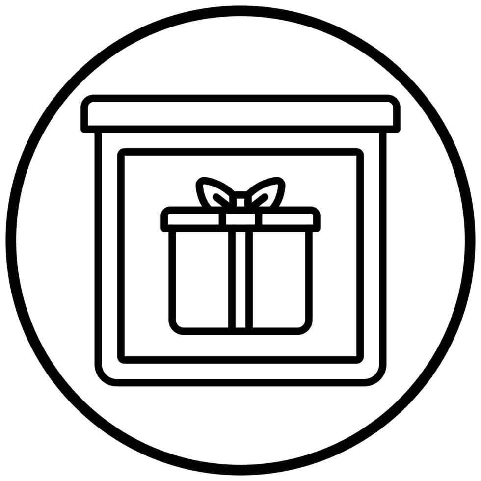 Gift Bundle Icon Style vector