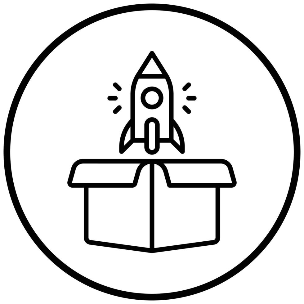 New Product Launch Icon Style vector