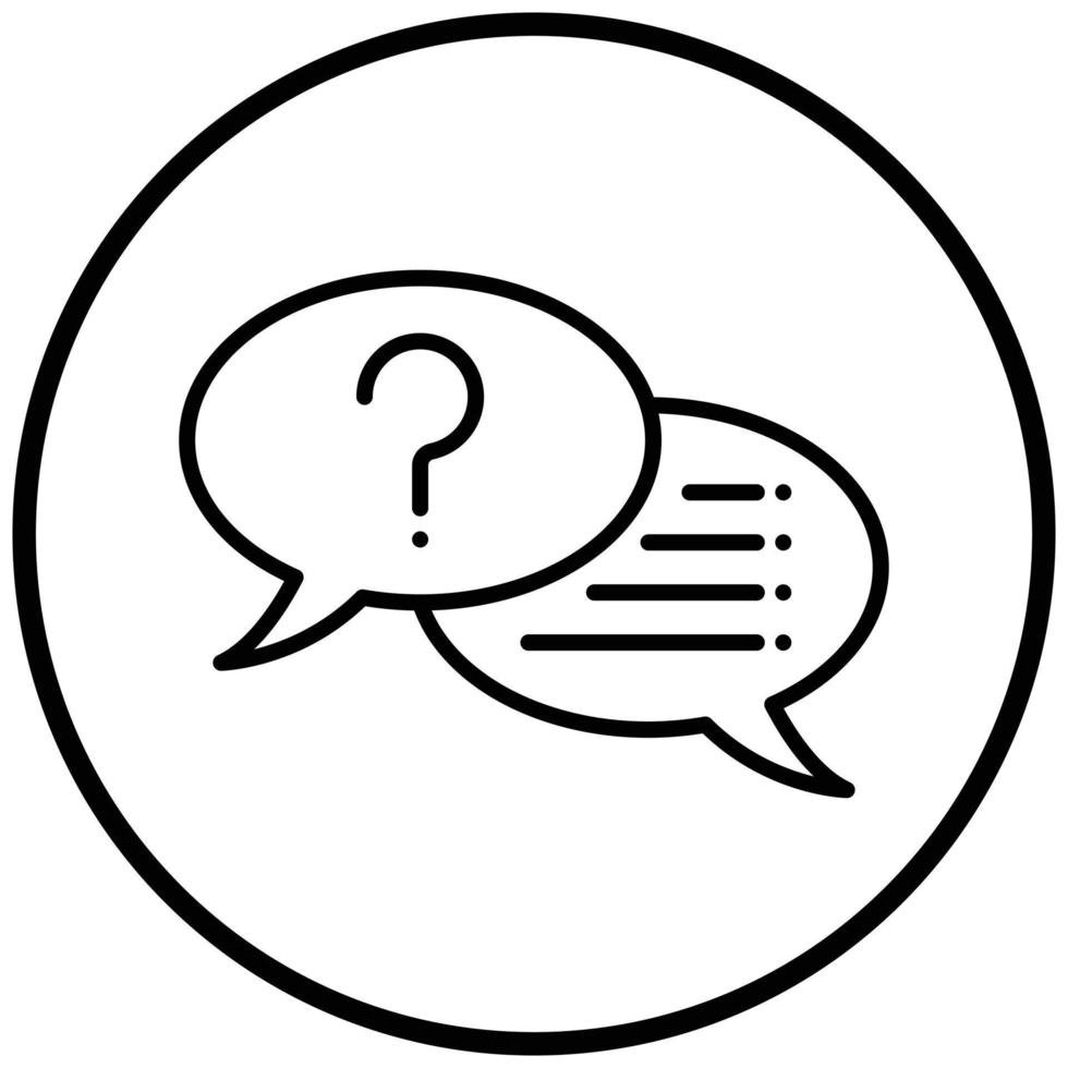 Interview Icon Style vector