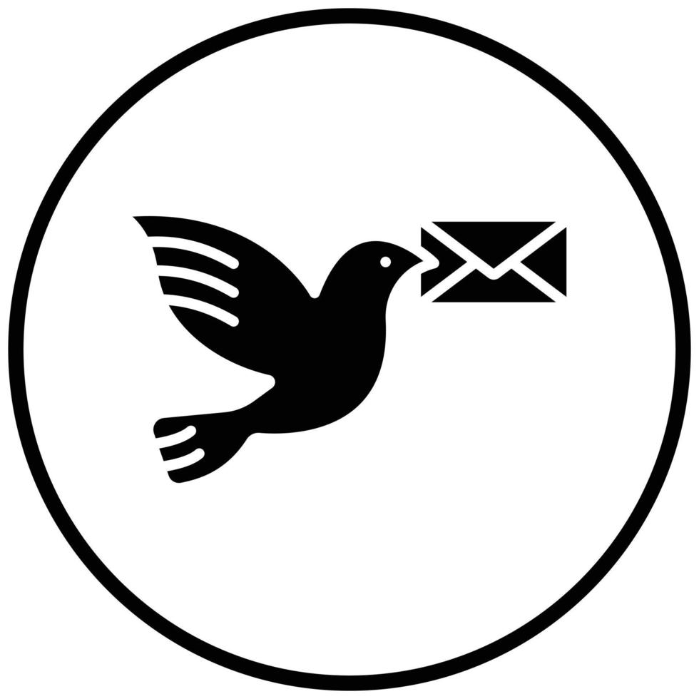 Pigeon Post Icon Style vector