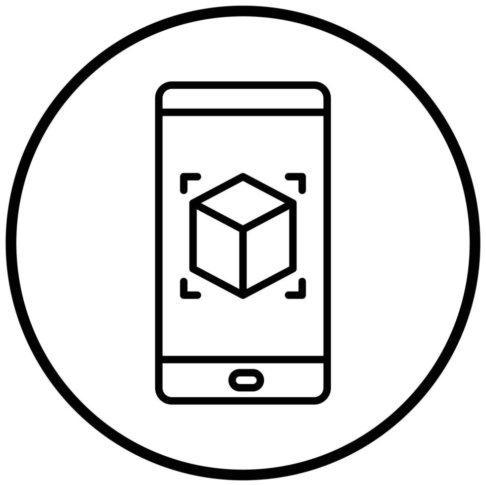 Ar App Icon Style vector