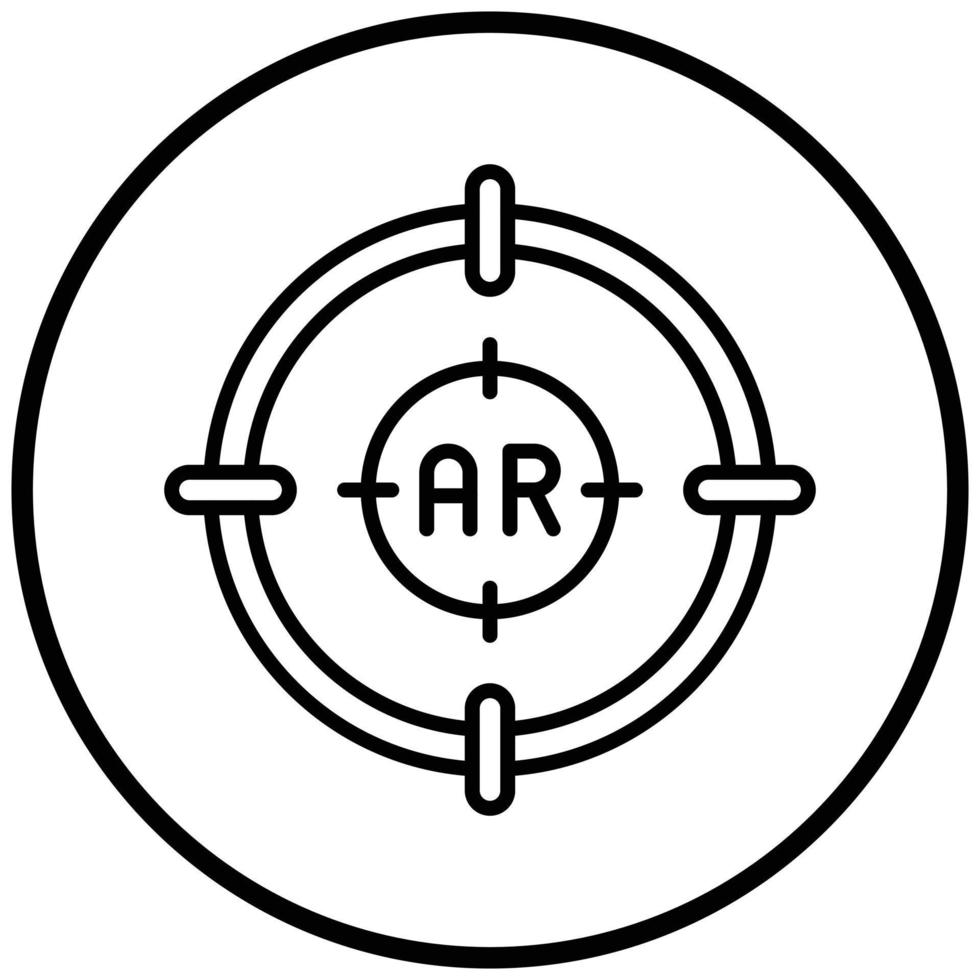 Ar Shooting Icon Style vector