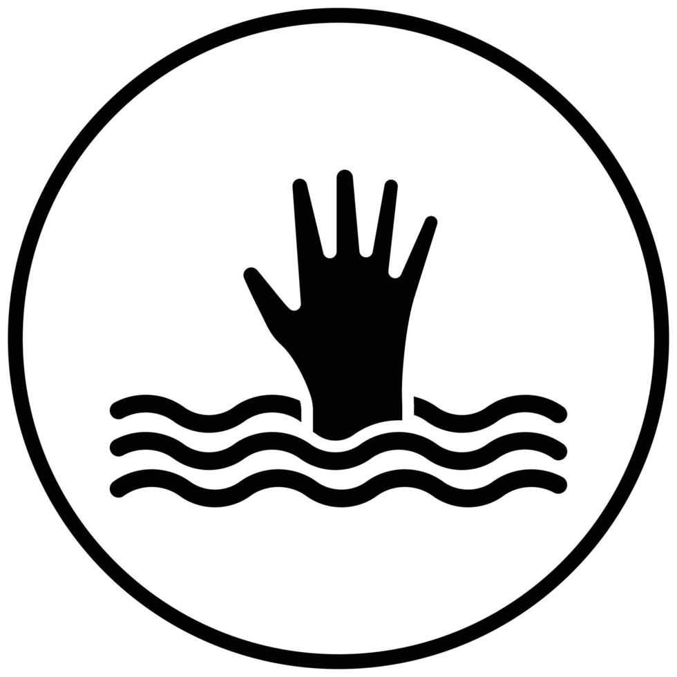 Drown Icon Style vector