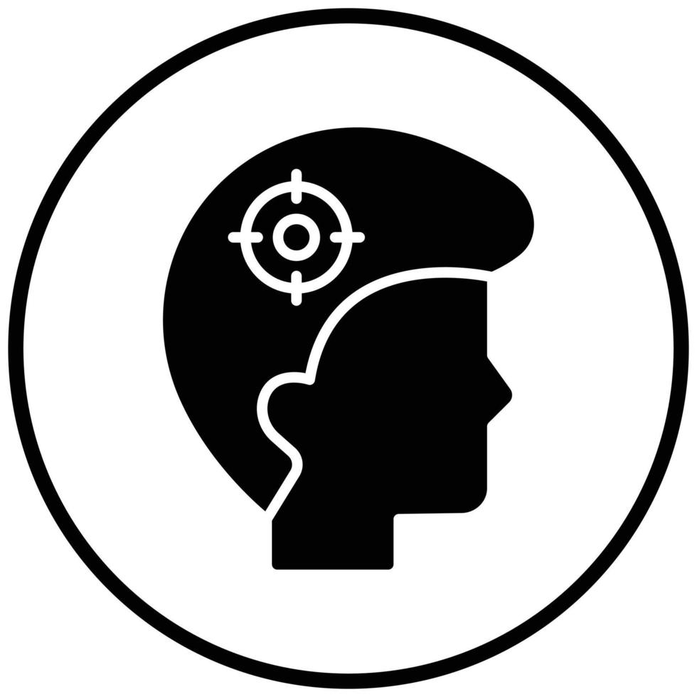 Headshot Icon Style vector