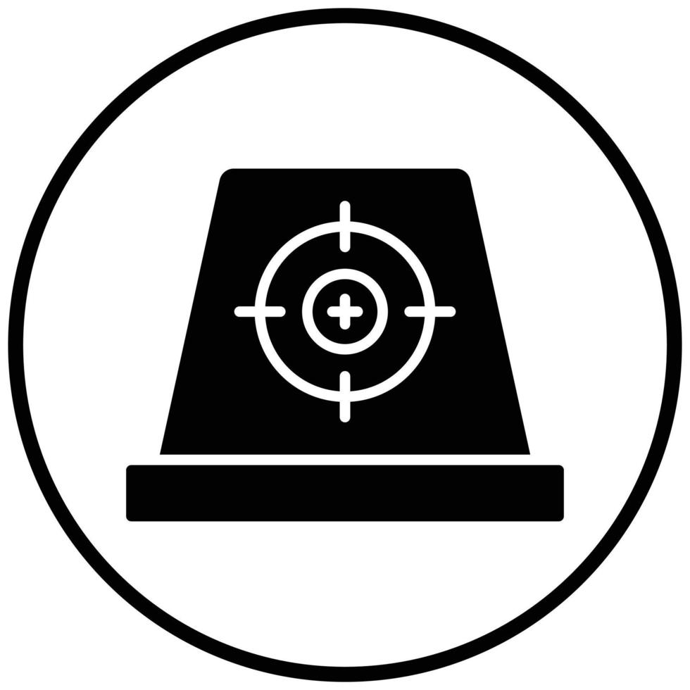 Red Dot Sight Icon Style vector