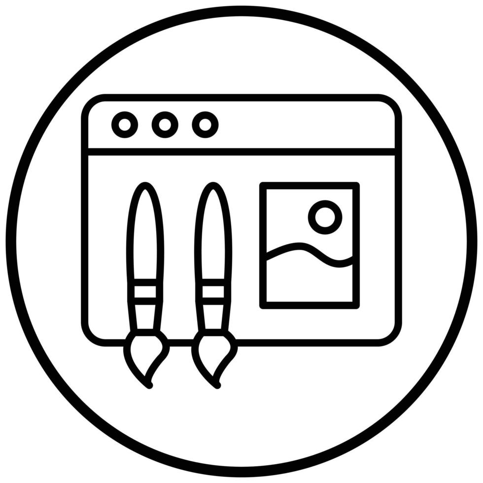 Visual Design Icon Style vector