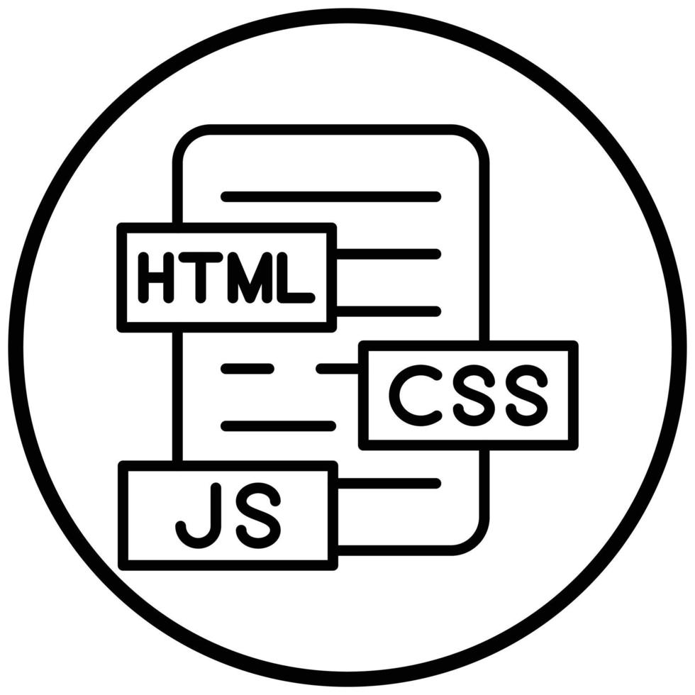 estilo de icono html js css vector