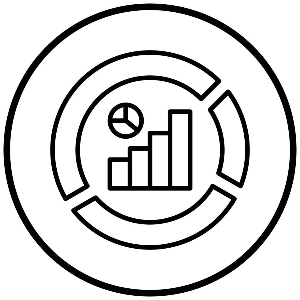 Data Segmentation Icon Style vector