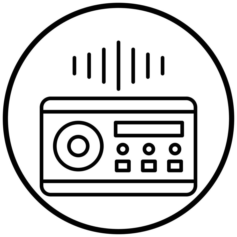 Audio System Icon Style vector