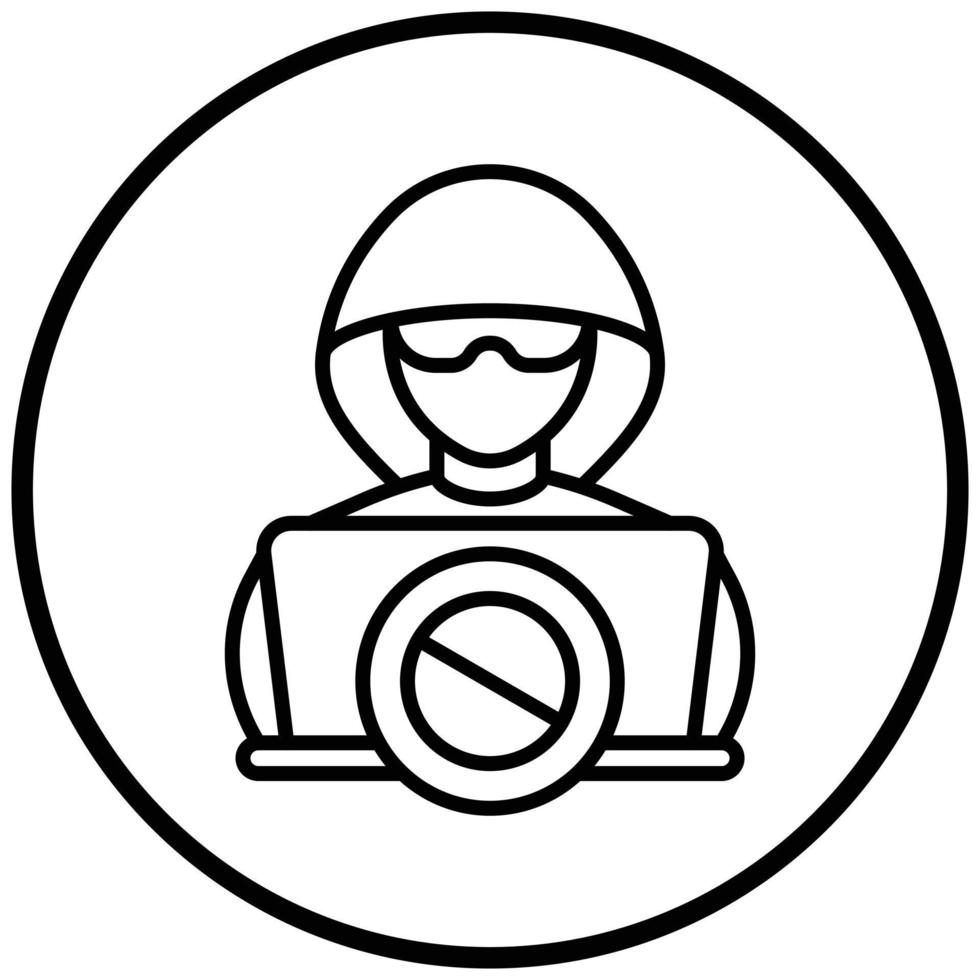 Anti Theft System Icon Style vector