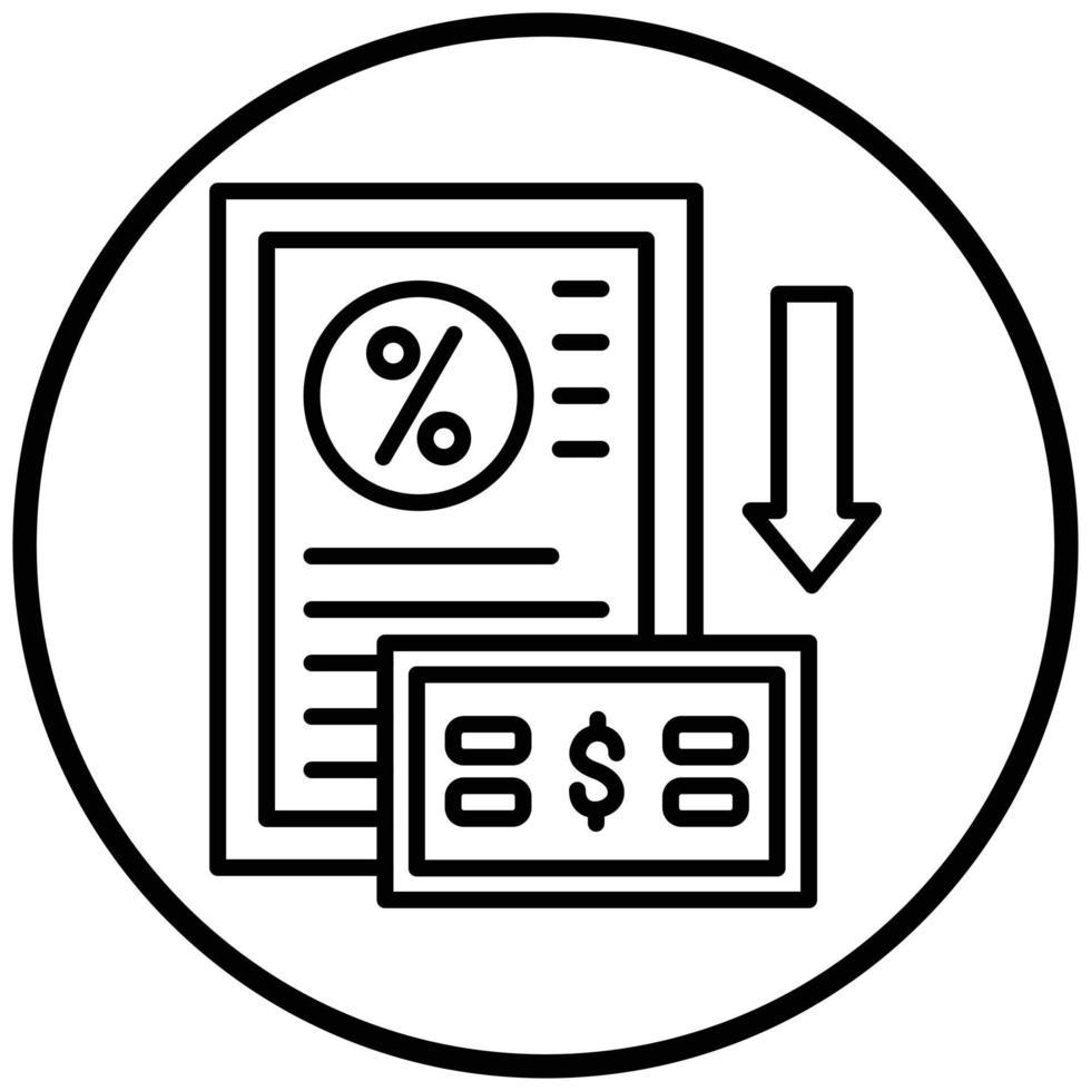 Down Payment Icon Style vector