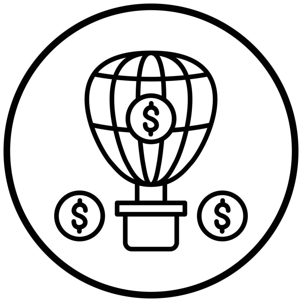 Balloon Payment Icon Style vector