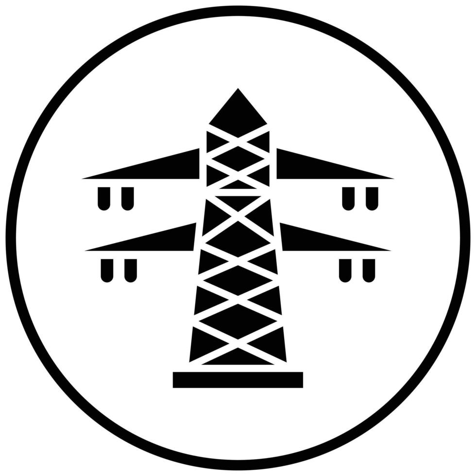 Transmission Tower Icon Style vector