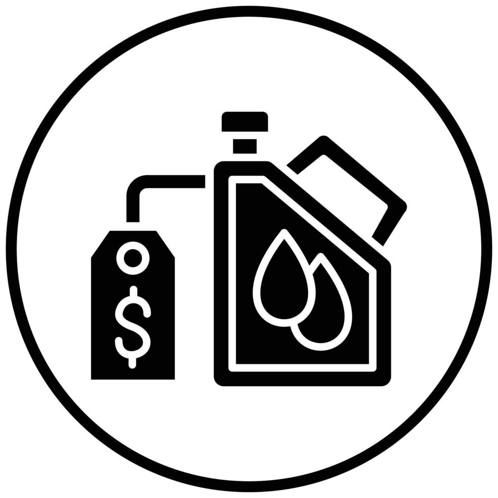 Oil Price Icon Style vector