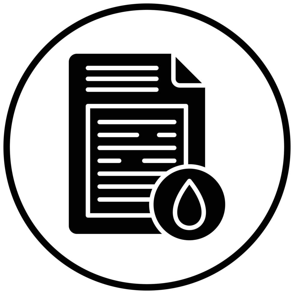 Oil Document Icon Style vector