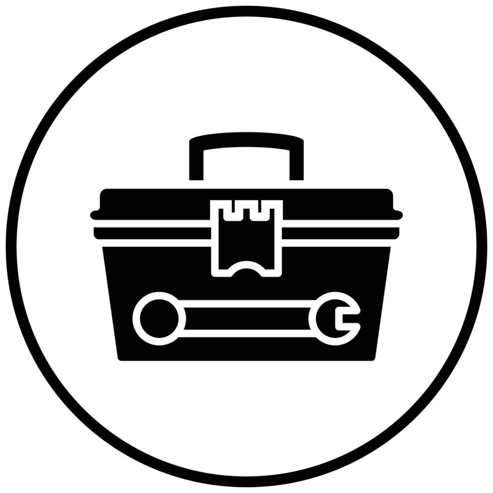 Tool Box Icon Style vector