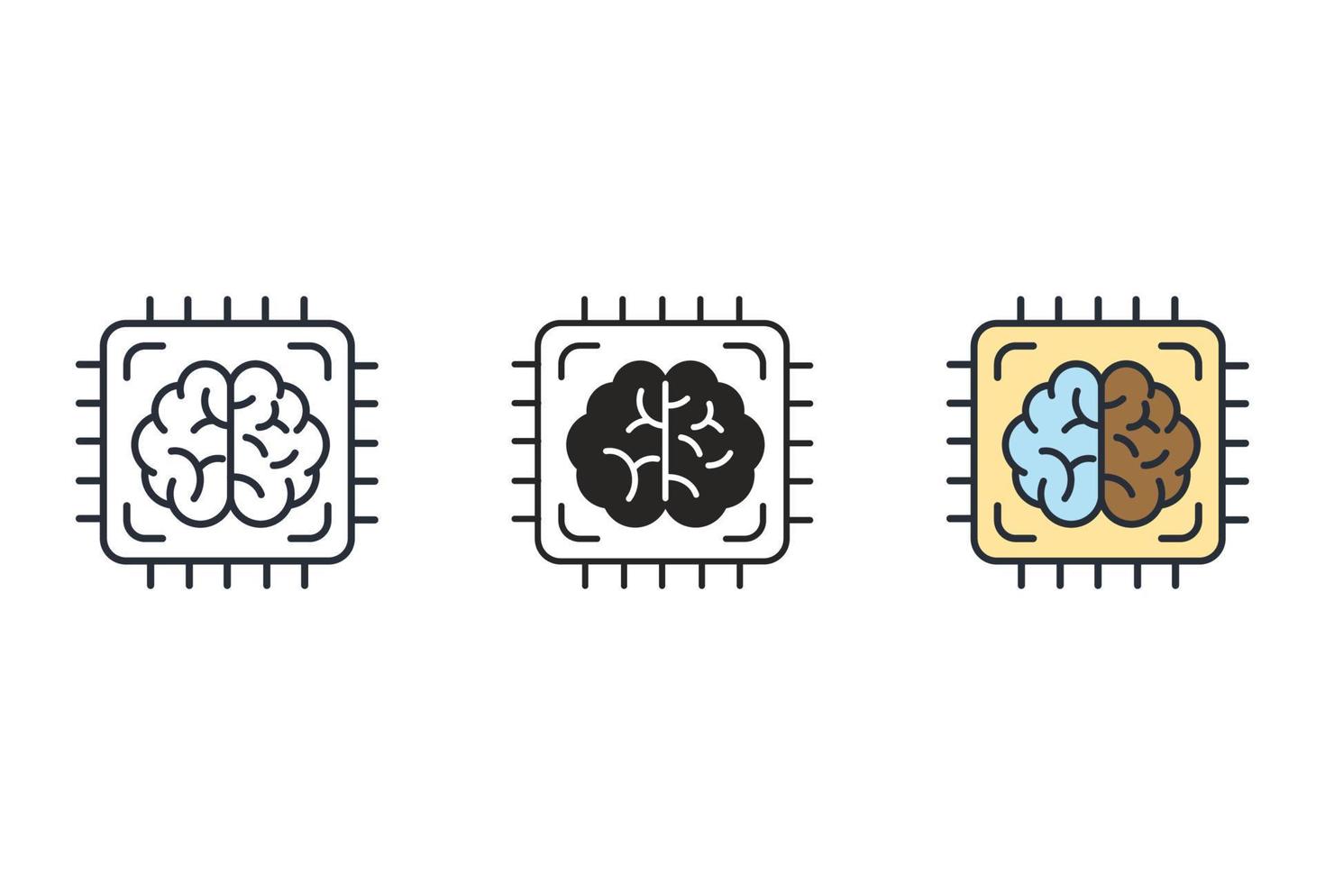 CHIP icons symbol vector elements for infographic web
