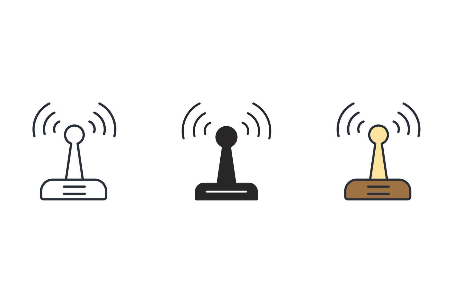 WIFI icons symbol vector elements for infographic web