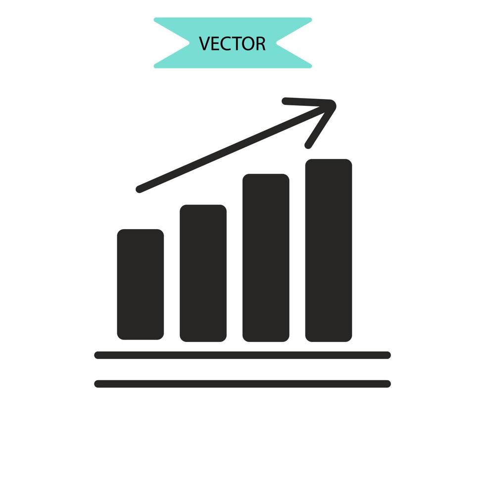 ventaja competitiva iconos símbolo elementos vectoriales para infografía web vector