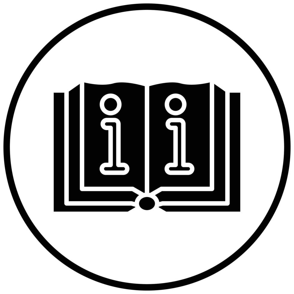 Book Information Icon Style vector