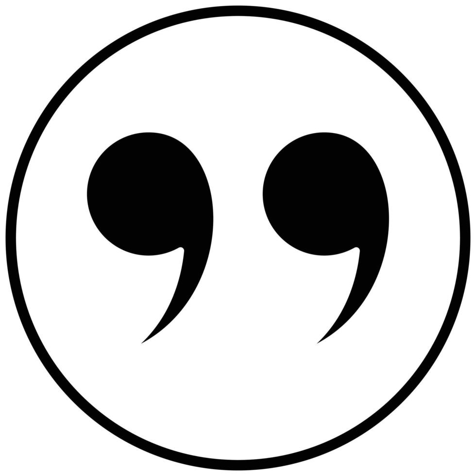 Quotes Icon Style vector